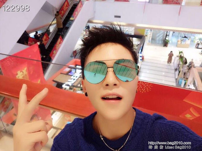 DIOR-迪奧 2019新款 男女情侶款太陽鏡 多邊形墨鏡 5252  lly1249